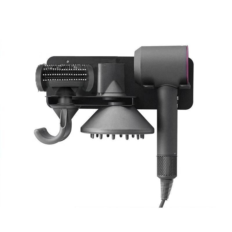 Wall Mounted Hair Dryer Holder For Bathroom Storage Upgraded Model