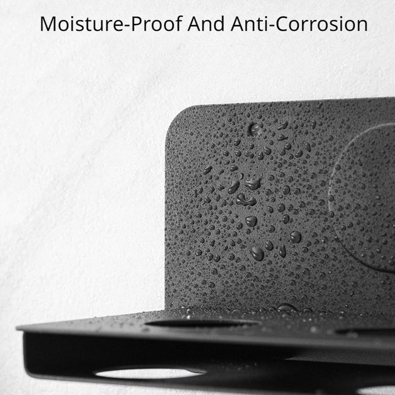 Wall Mounted Hair Dryer Holder For Bathroom Storage Upgraded Model