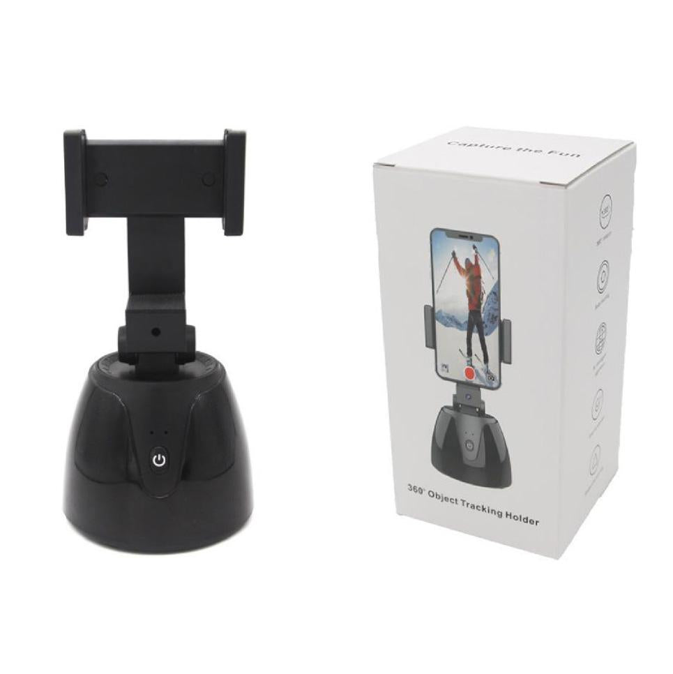 Smart 360-degree Follow-up Tripod Head for Live Video Recording with Battery