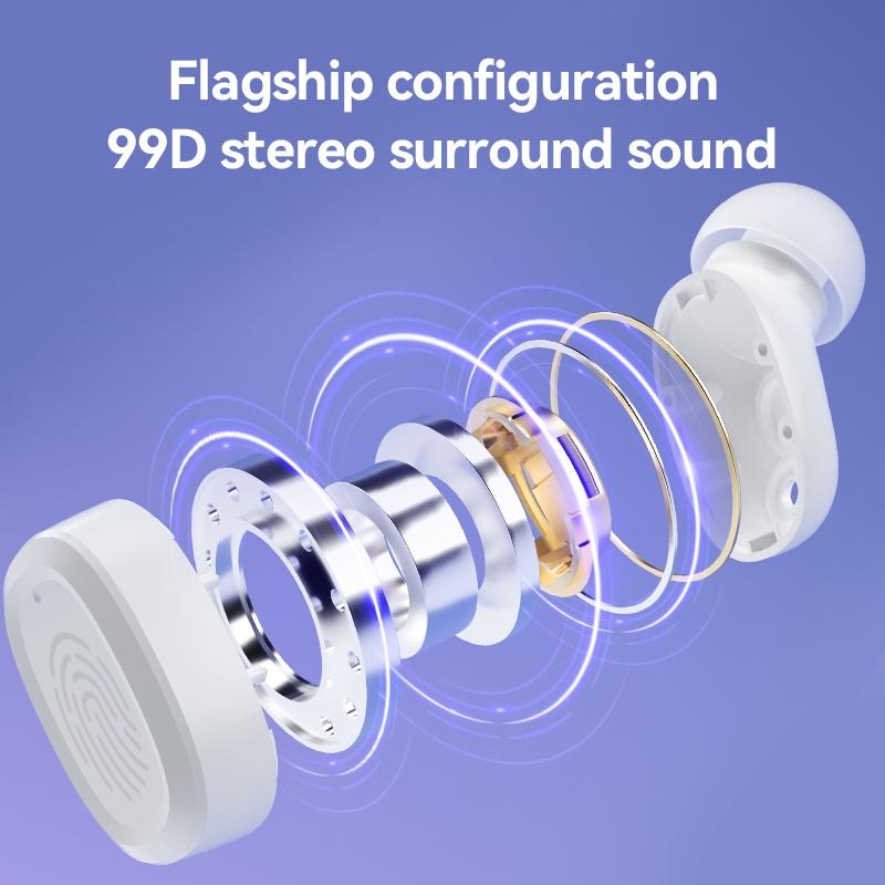 Black Wireless Earphones with Charging Case