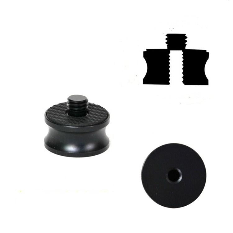 3-Piece Aluminum Alloy Adapter 1 / 4 Female To 3 / 8 Male