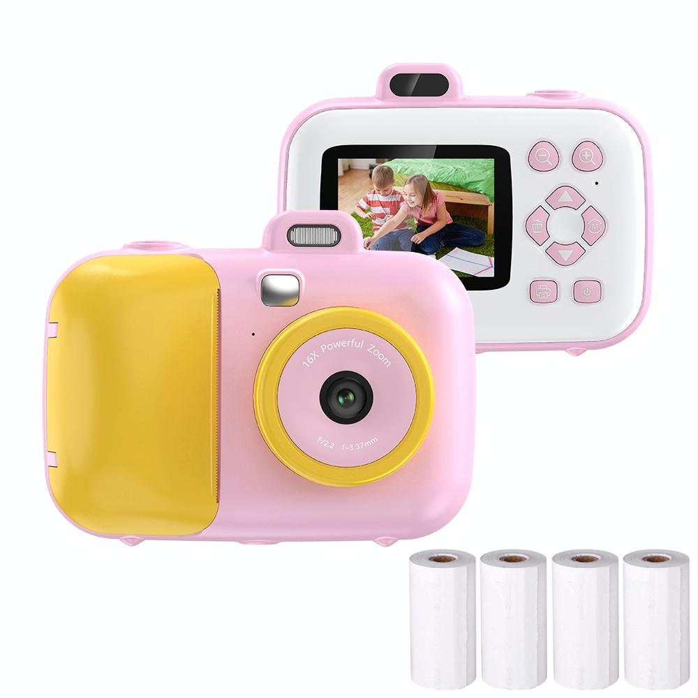 Smart Kids Thermal Camera With Printing Paper - 2.4 - Blue Focus - 503J Pink Fixed Focus