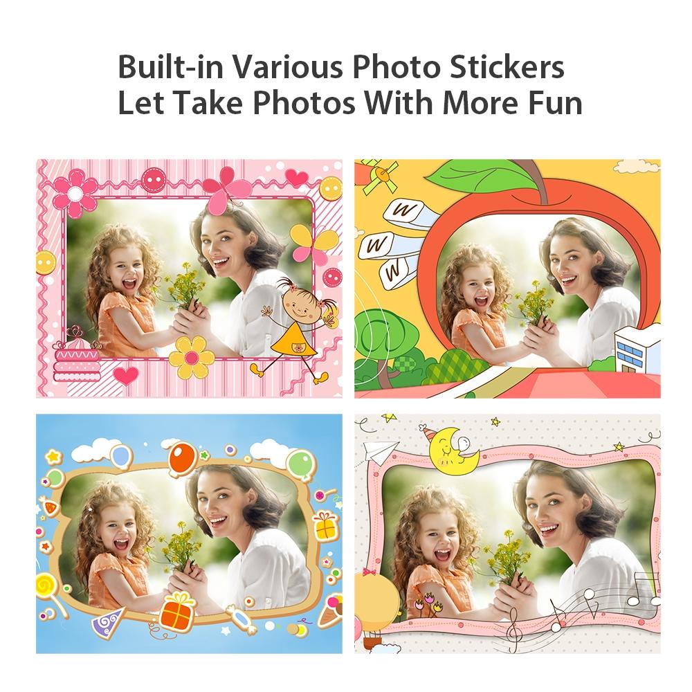 Smart Kids Thermal Camera With Printing Paper - 2.4 - Blue Focus - 503J Pink Fixed Focus