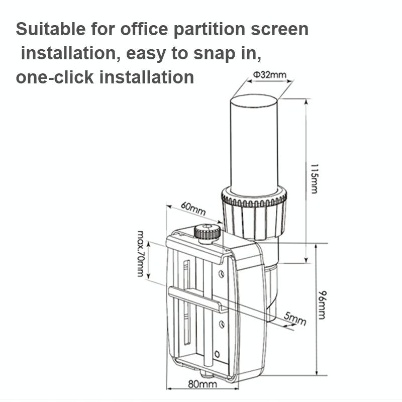 Adjustable Monitor Bracket for Easy Rotation and Sliding