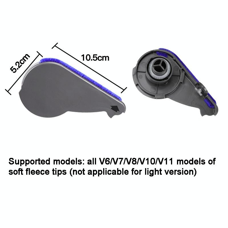 Soft Velvet Suction Head Side Cover for Dyson Vacuum Cleaners
