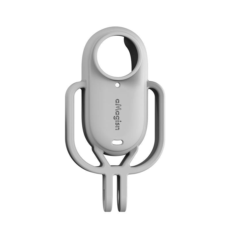 Amagisn Silicone Case for Insta360 Go 3 Camera - Horizontal - Horizontal Gray