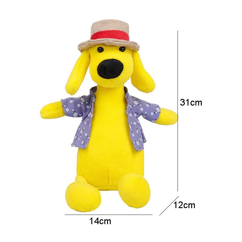 Adorable Cartoon Plush Shoulder Bag Duck White Green - Puppy Yellow
