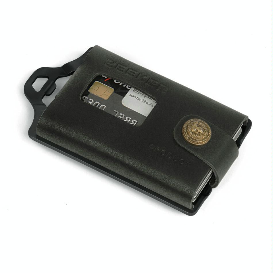 Stainless Steel Edc Wallet Multifunction Card Holder Yellow