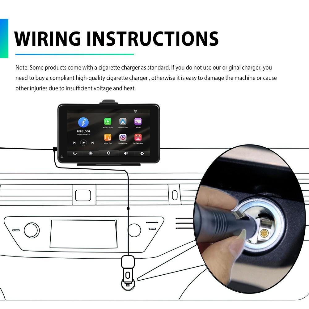 7 Inch Hd Smart Screen With Wireless Carplay & Android Auto - No Camera