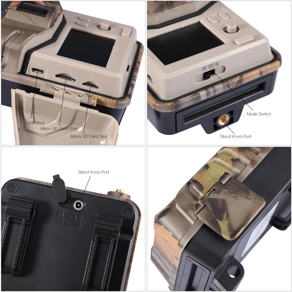 20Mp 2K Wildlife Hunting Trail Camera With Night Vision And 4G Cellular Surveillance