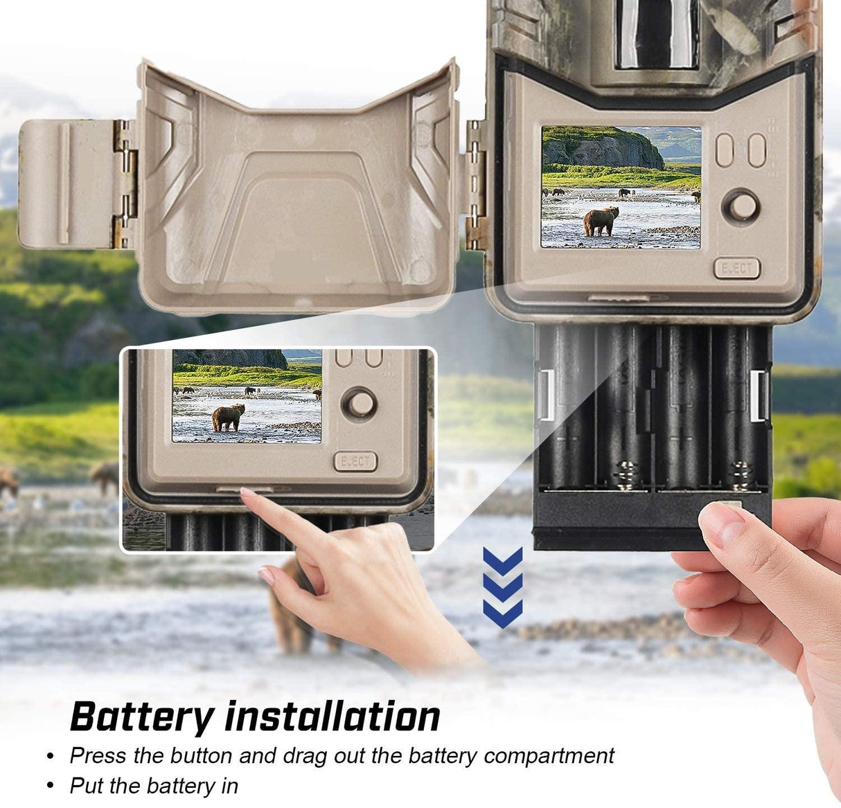 20Mp 2K Wildlife Hunting Trail Camera With Night Vision And 4G Cellular Surveillance