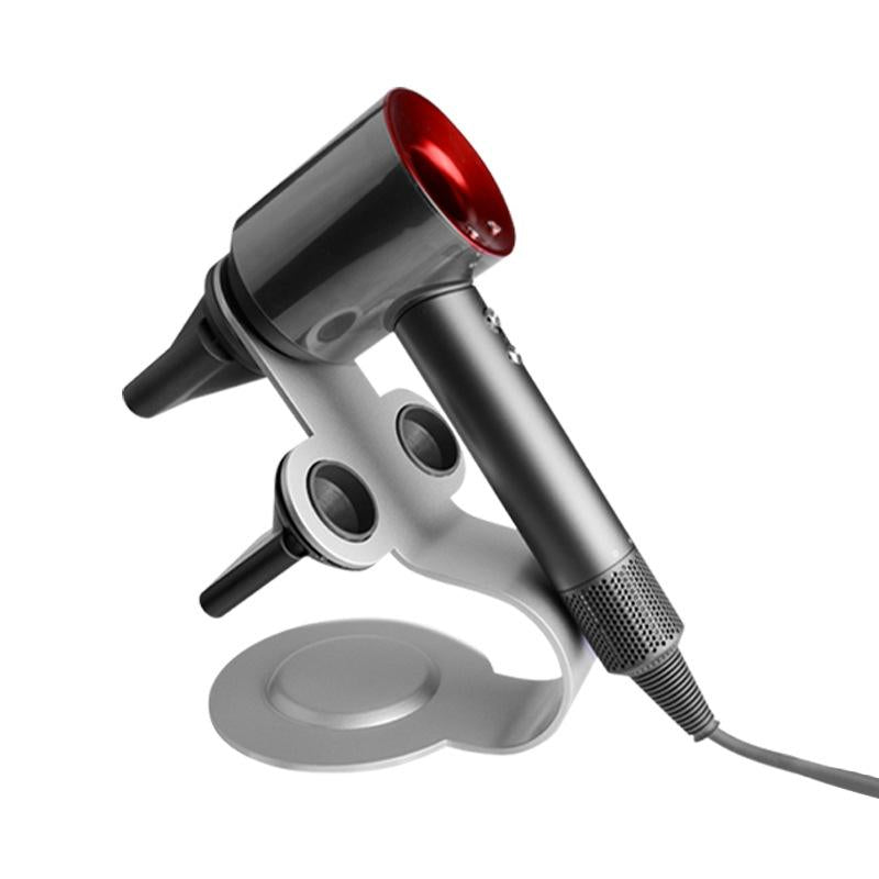 Universal Hair Dryer Stand No Drilling Silver