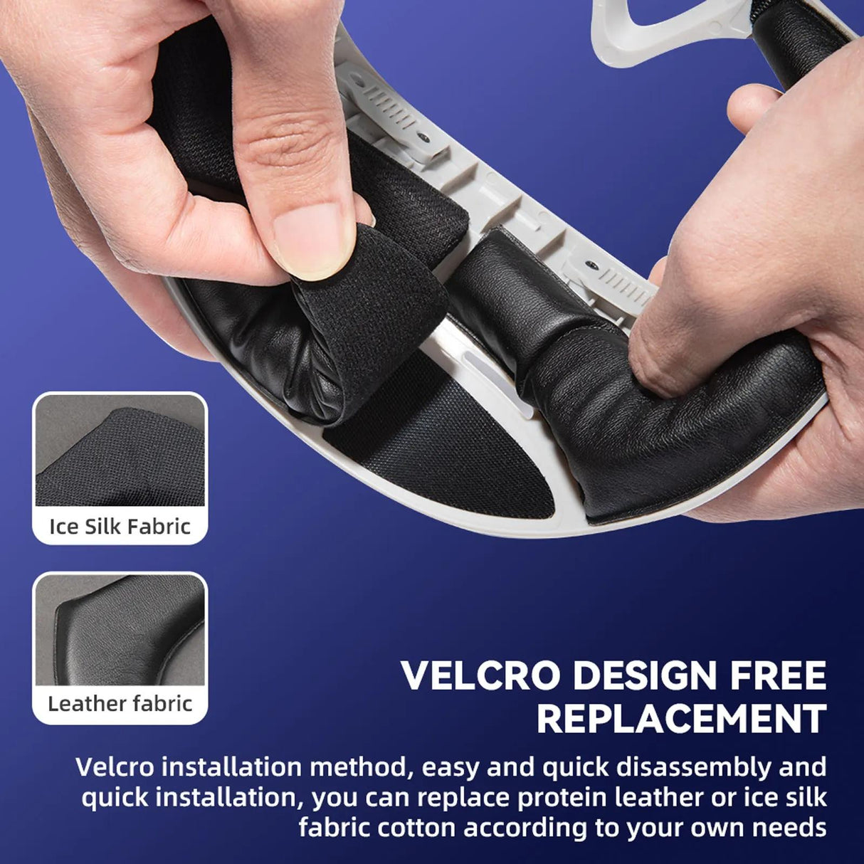 Comfortable Ice Silk Vr Face Cushion for Pico 4 Hibloks - 1Pc Pu Cotton