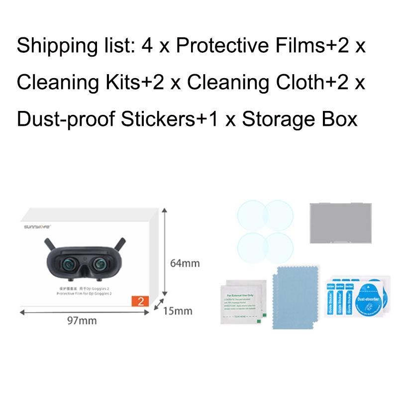 2-pack Film Glasses Protector for Dji Goggles 2