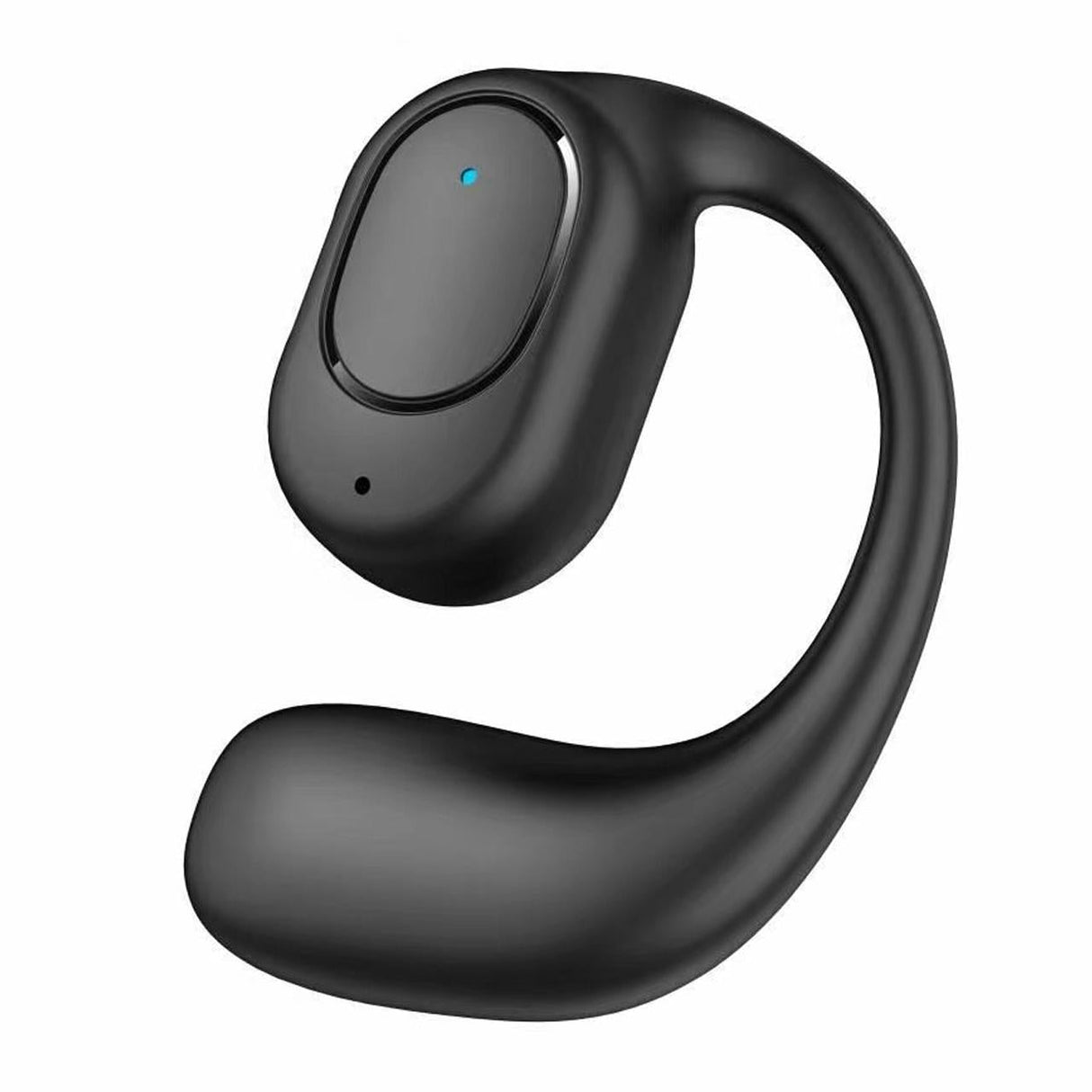 Wireless Bluetooth 5.2 Earphones with Noise Reduction Ear-mounted Design - Black Without Accessories