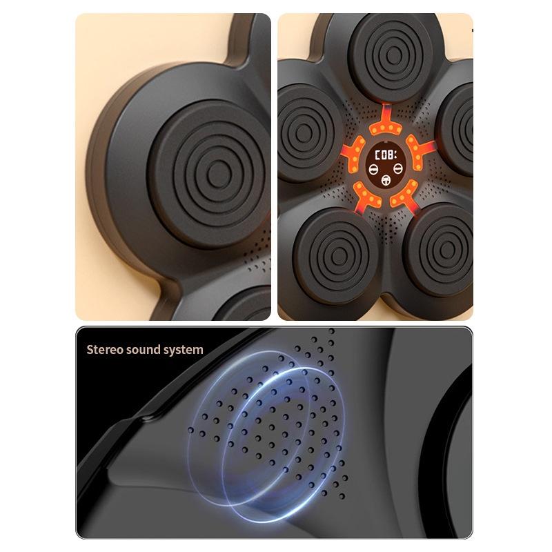 Bluetooth Music Boxing Machine With Wall Mount And Adult Gloves - Without Glove
