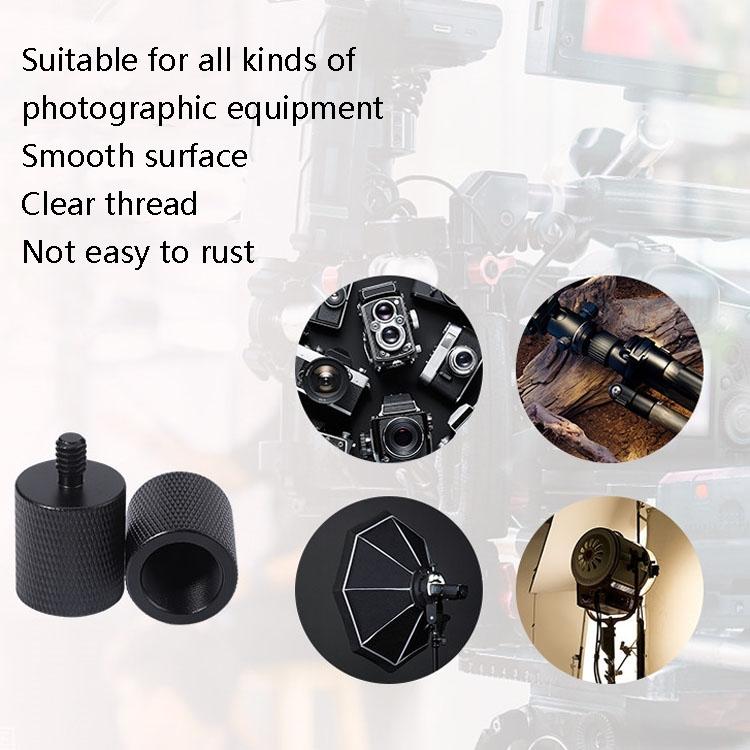 2-Pack Microphone Adapter 1 / 4 Male To F1 5 / 8-27 Female Screw