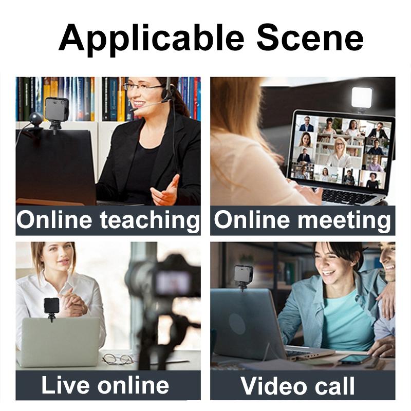 Portable 64-led Video Conference Laptop Light - Clip Set