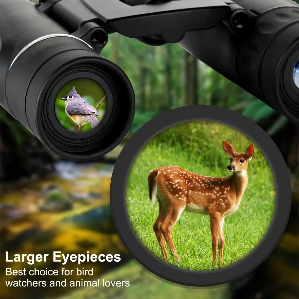 High-power Mini Binoculars for Low-light Night Vision 8x21