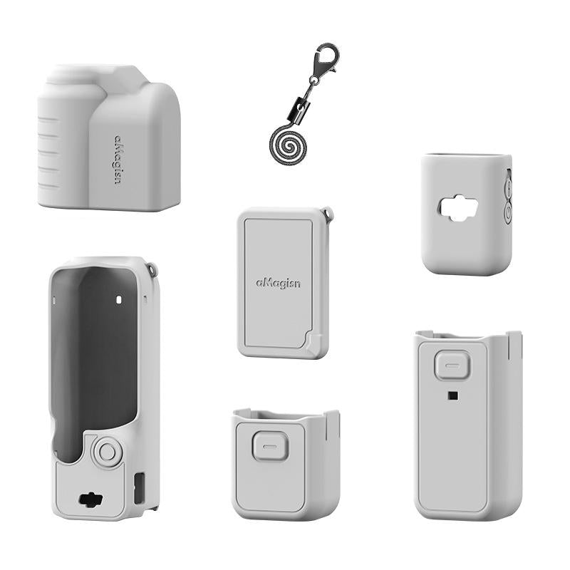 5-in-1 Silicone Case for Dji Pocket 3 Camera Accessories - 5 In 1 Black