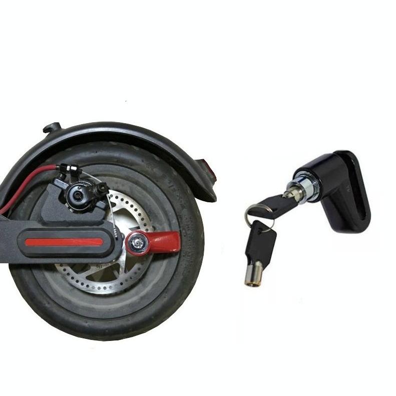 2-pack Electric Scooter Disc Brake Lock for Xiaomi Mijia M365 - Reinforced Anti-theft Accessory