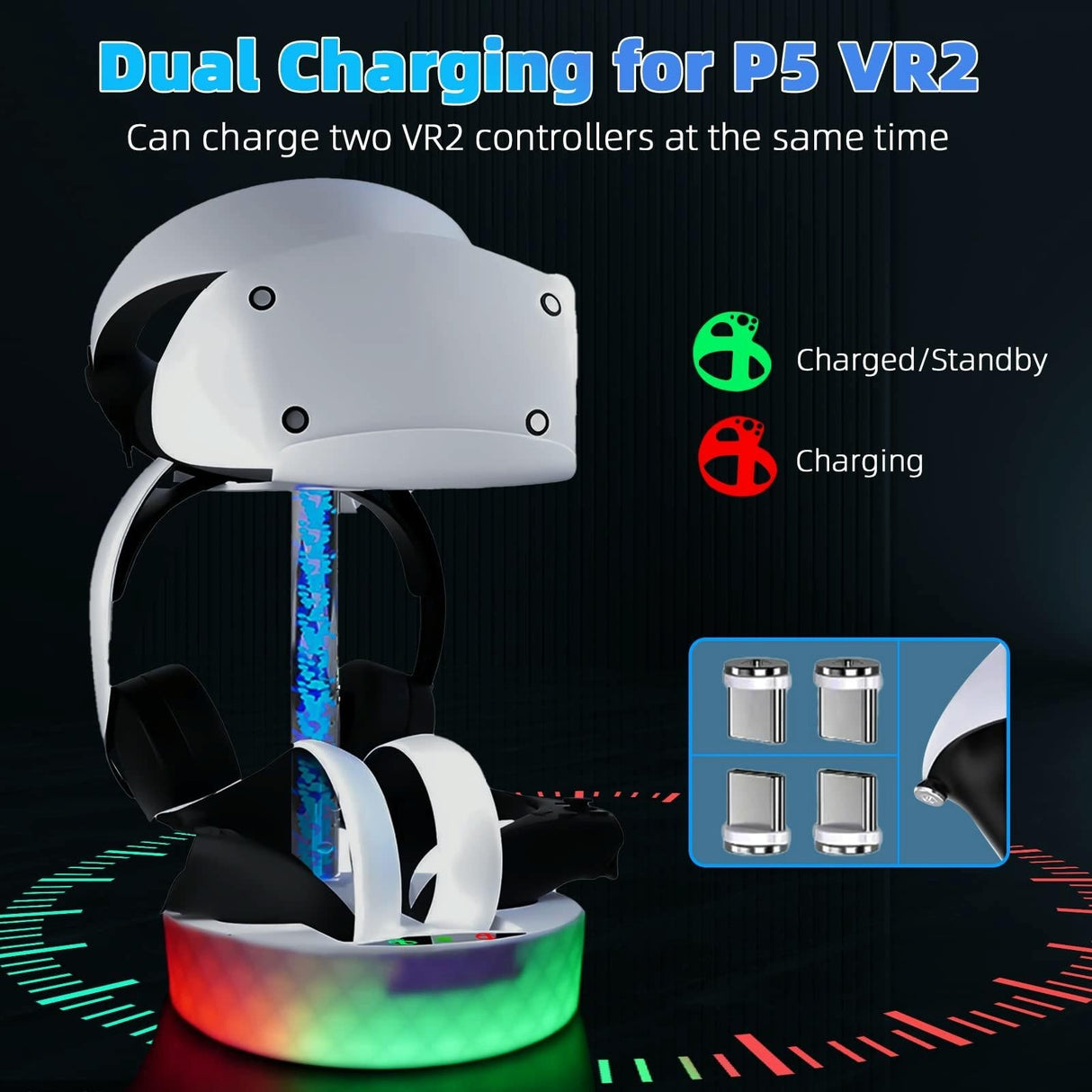 Stylish Magnetic Charging Rack for Iplay Vr2