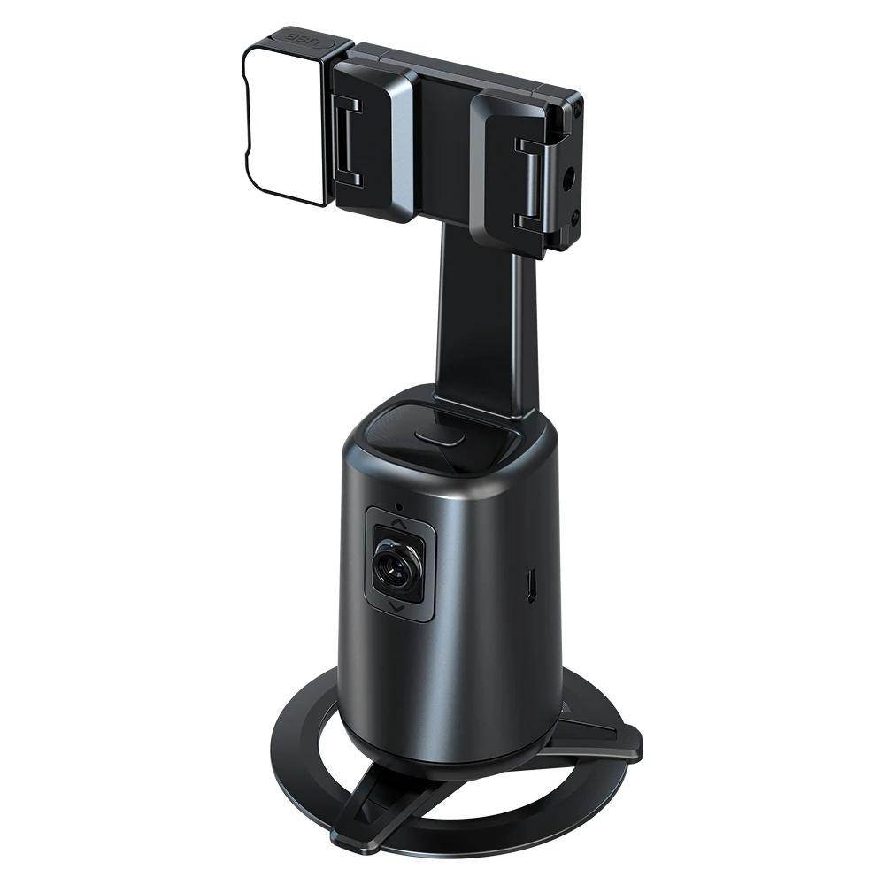 Auto Tracking Gimbal Stabilizer with Fill Light and Selfie Stick - 360 Degree Rotation - A200 Set 1