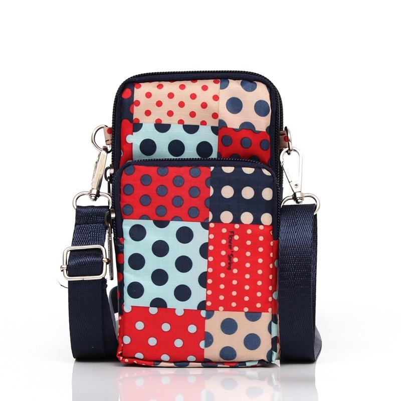 Animal Park Mini Crossbody Phone Wallet With Arm Band - Square Dot