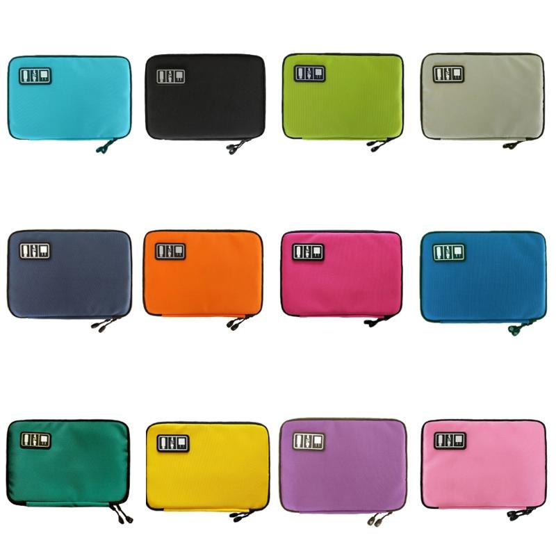 Portable Multifunctional u Disk Storage Bag for Mobile Phone Accessories - Purple