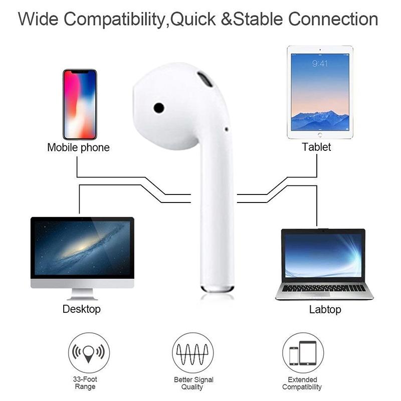 Wireless Charge Full Touch Tws Bluetooth Headset 5.0 - no Code