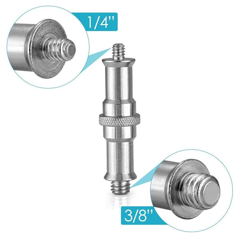 Aluminum Flash Light Bracket Adapter - 1 / 4 To 3 / 8 Screw Thread