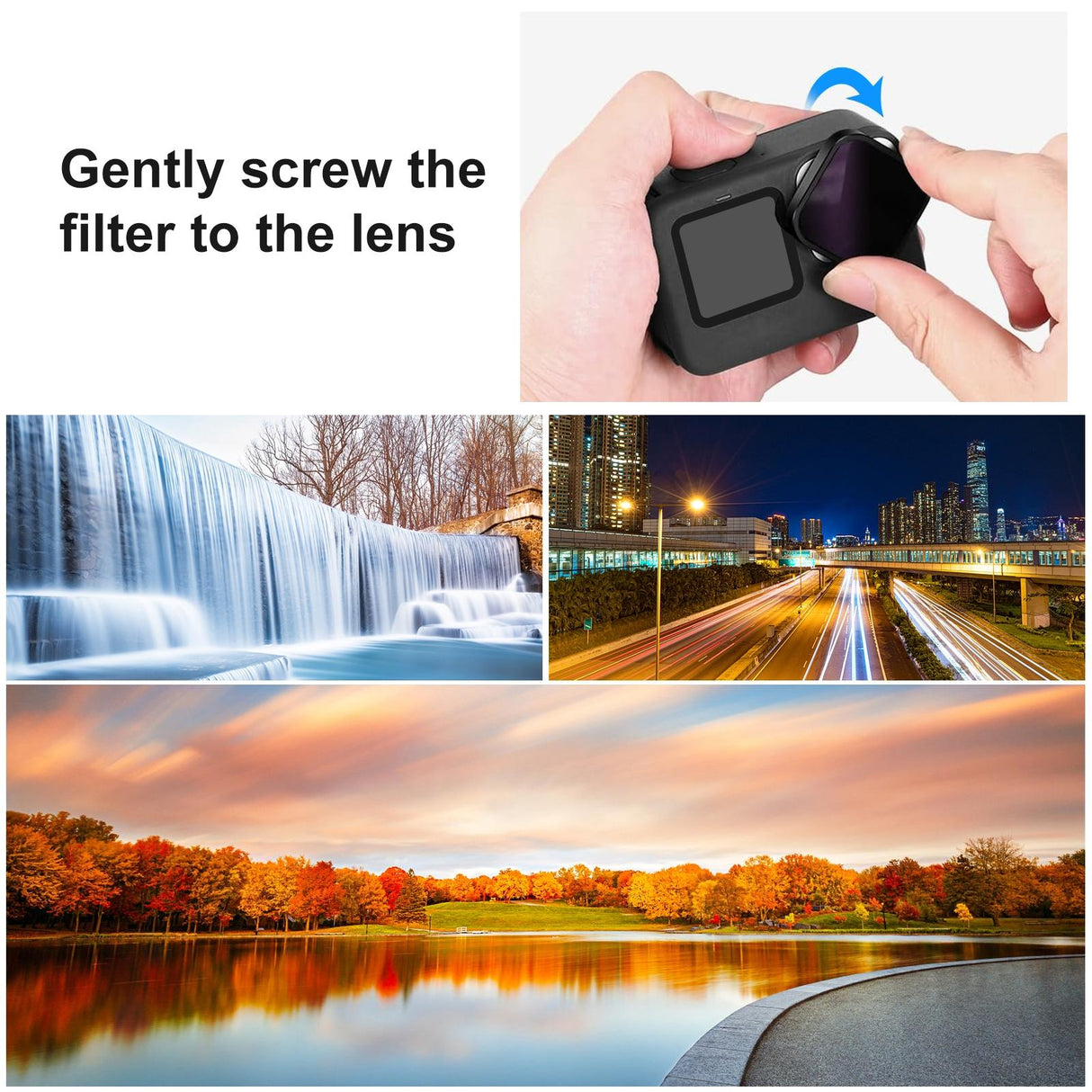 Universal Action Camera Lens Filter for Gopro Hero Models