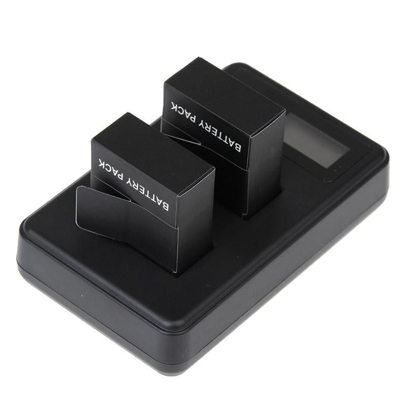 Lcd Screen Dual Battery Charger for Gopro Hero3 with Charging Capacity Display