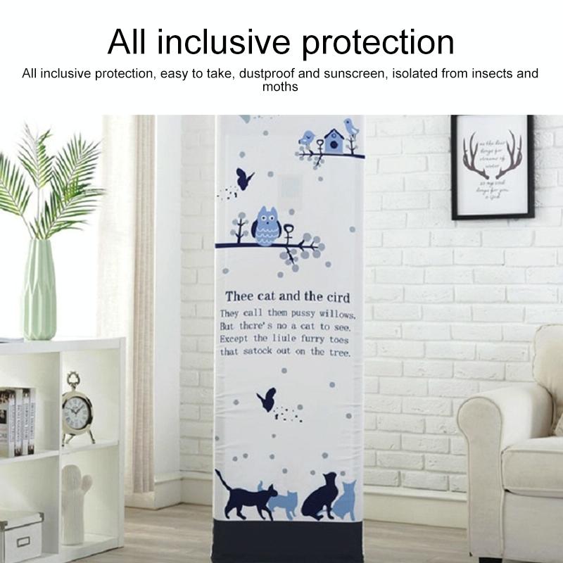 Vertical Cabinet Air Conditioning Cover - All-inclusive Fabric - 175x55x35cm - Sailboat Design