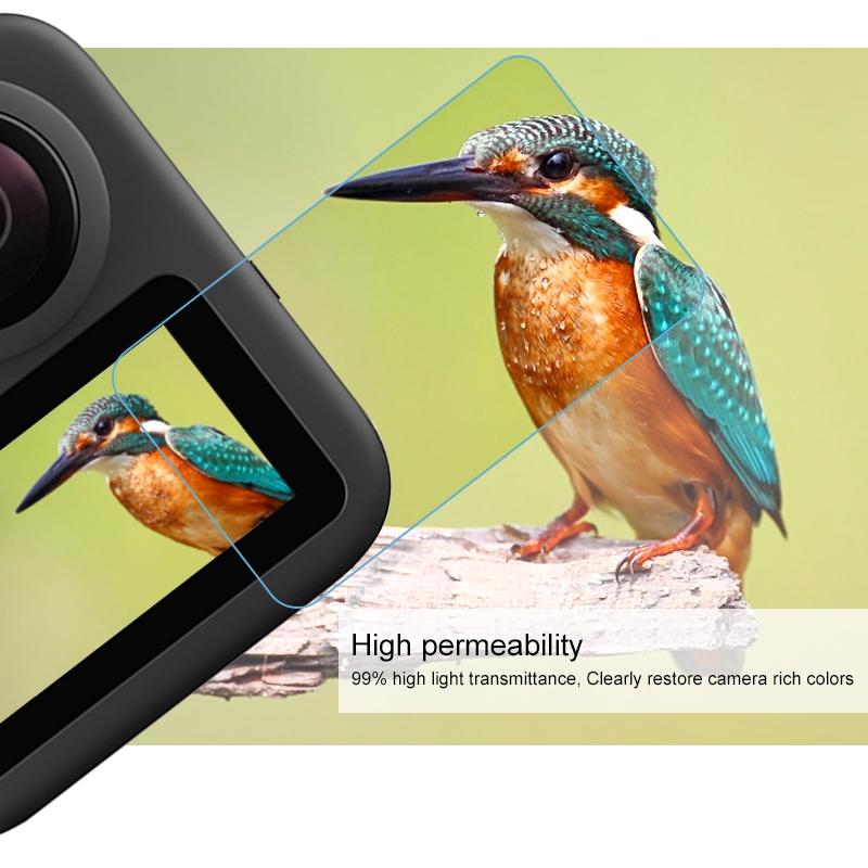 2-pack Tempered Glass Screen Protectors for Gopro Max Lcd Display