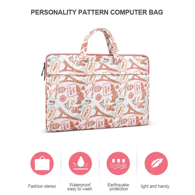 Waterproof Canvas Laptop Handbag - Fits 13.3 Inch