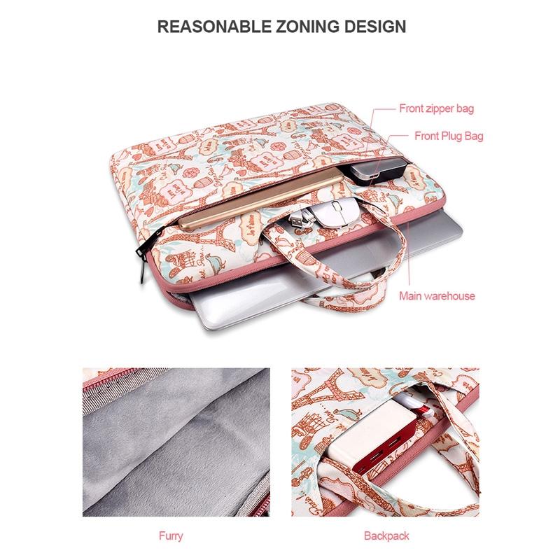 Waterproof Canvas Laptop Handbag - Fits 13.3 Inch