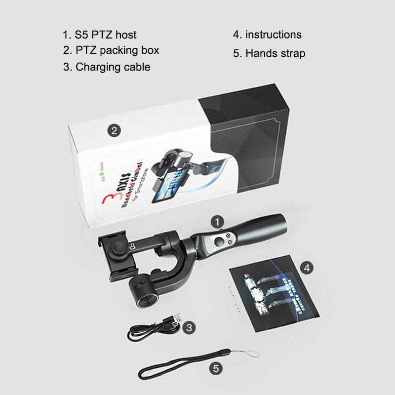 Handheld Gimbal for S5 Mobile - Three-axis Anti-shake