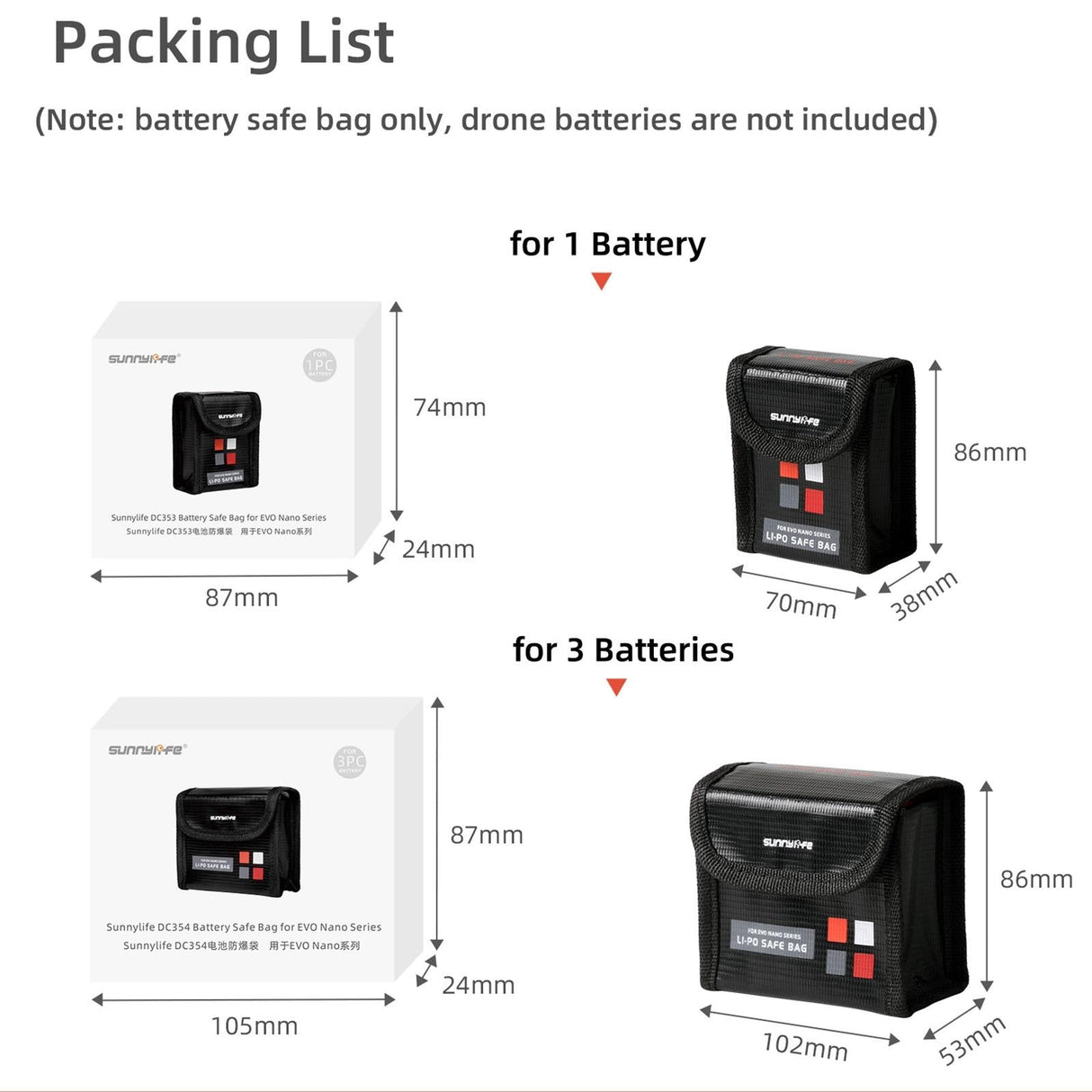 3-in-1 Evo Nano Battery Bag