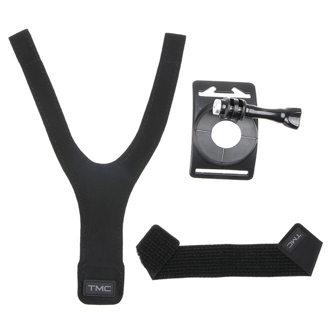 360 Degree Rotation Mount for Gopro Insta360 Dji Action Cameras - 3-in-1 Straps for Hand Wrist Arm Leg