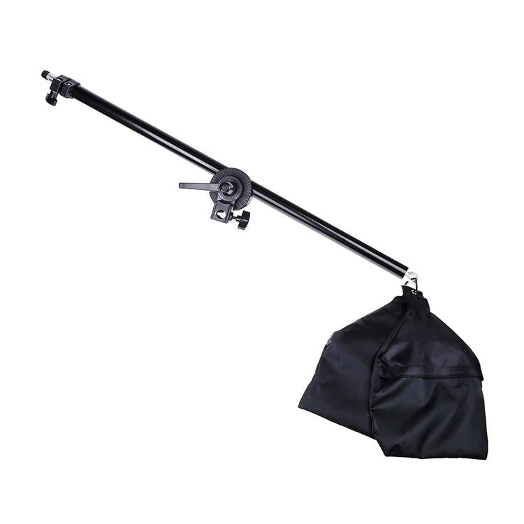Single Light Softbox Set With Tripod And Arm Jib For Studio Flash