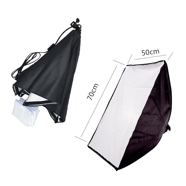 Single Light Softbox Set With Tripod And Arm Jib For Studio Flash