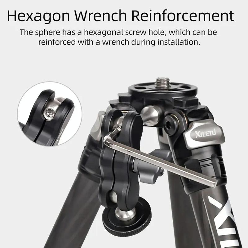 Versatile Dual Ballhead Magic Arm For Camera And Monitor Mounting - Tm-3