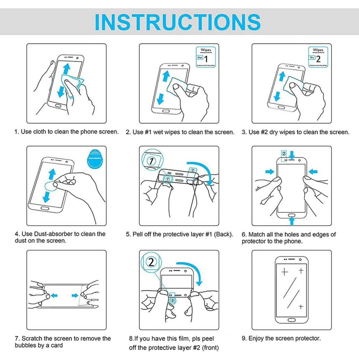25-pack Tempered Glass Film for Car Navigator Protection - For Xiaomi Su7