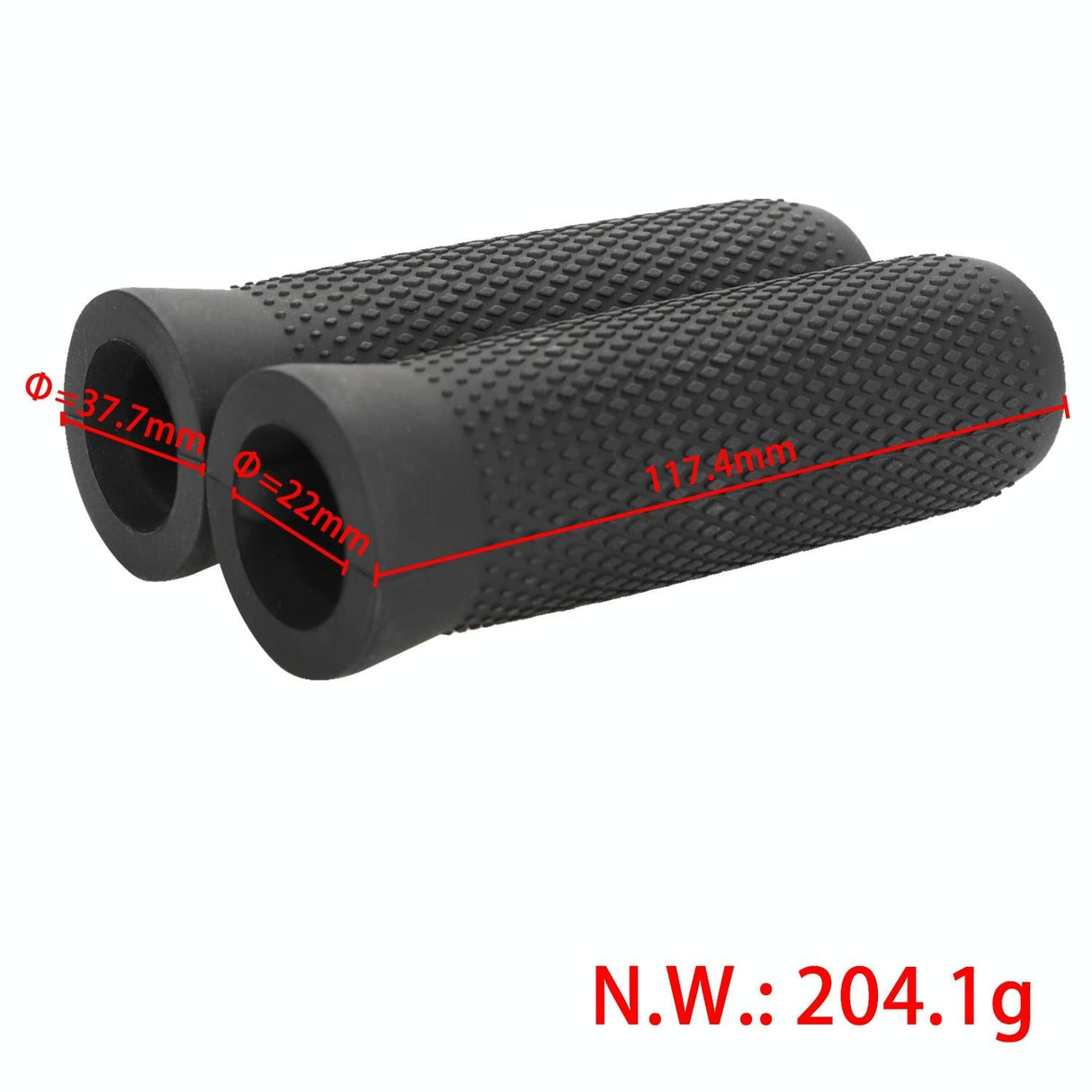 Silicone Handbar Cover for Ninebot Es Scooters - Black Pair