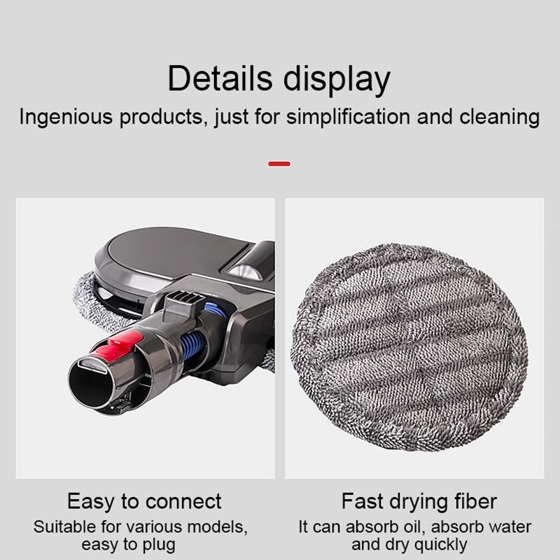 Electric Mop Cleaning Head with Water Tank for Dyson V7 / V8 / V10 / V11 Vacuum Cleaner