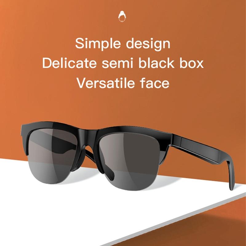 Bluetooth 5.3 Smart Sunglasses with Wireless Headset and Anti-glare Protection