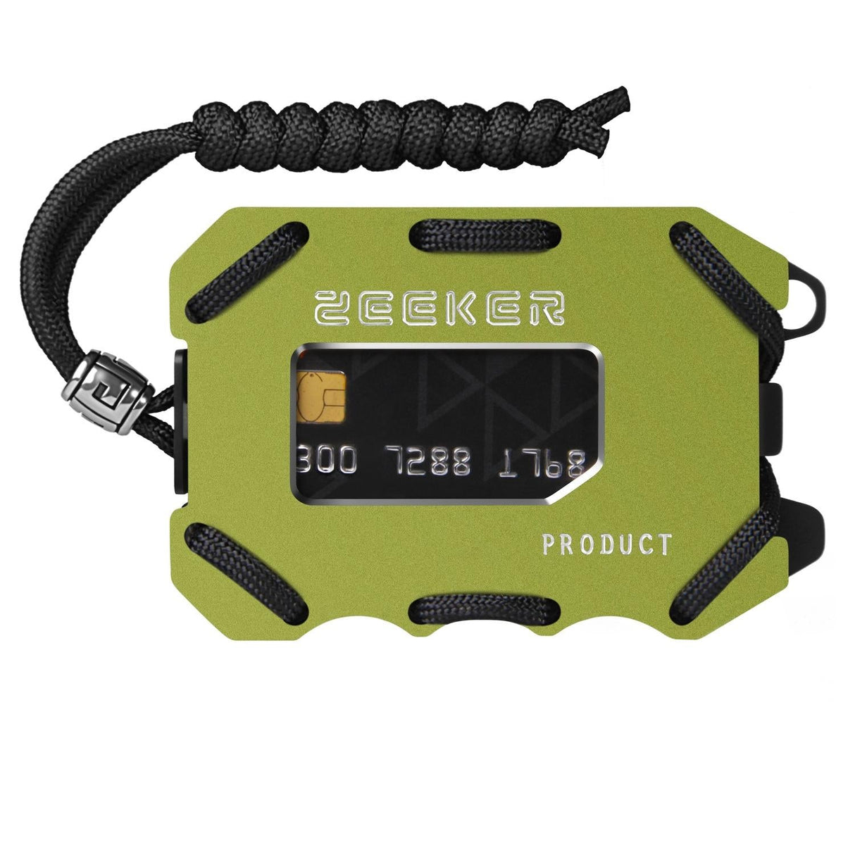 Rfid Metal Card Holder With Bottle Opener Green