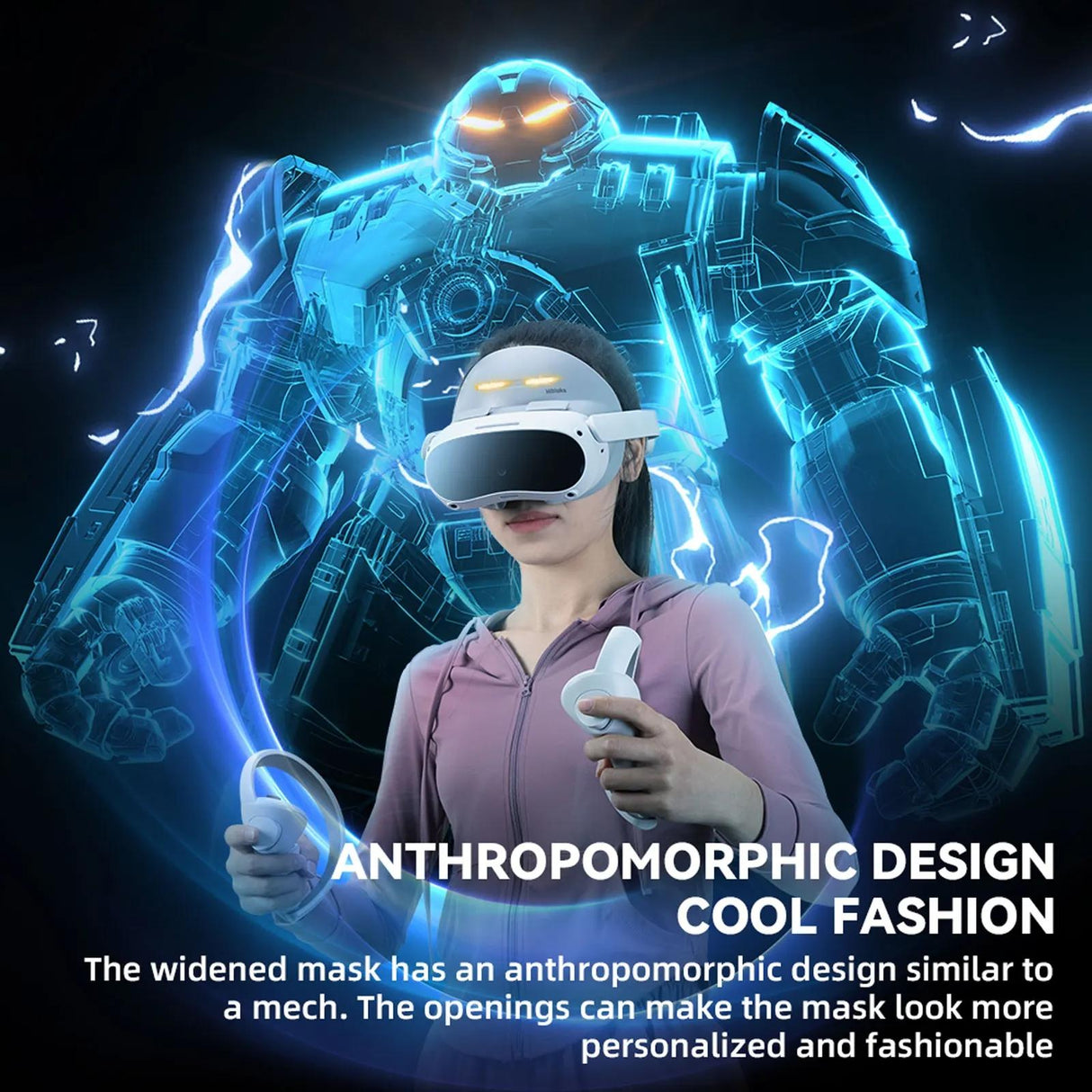 Comfortable Ice Silk Vr Face Cushion for Pico 4 Hibloks - 2Pcs Pu Cotton