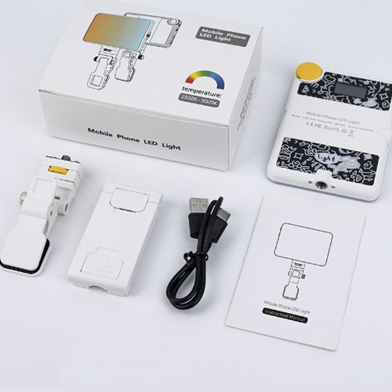 Rechargeable Clip Fill Light - 60 Leds 3 Light Modes Front & Back Clip a Type Blue - B Type Blue